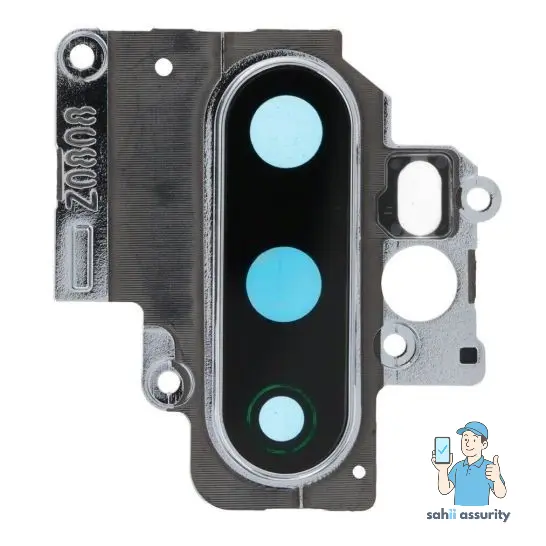 Camera Lens Glass with Frame for Oppo A5 2020 Black thumbnail